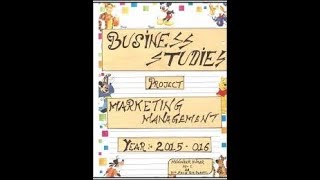 Marketing management project of coloursbusiness studies class 12 [upl. by Eikcim]