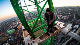 escaping from police south london crane climb [upl. by Lida617]