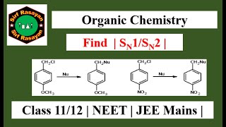 Find  SN1SN2  In Given Reactions [upl. by Anelak152]