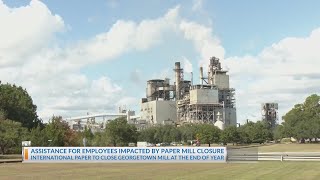 Assistance for employees impacted by paper mill closure [upl. by Xyla]