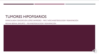 Consideraciones anatómicas quirúrgicas y anestésicas en cirugías hipofisarias [upl. by Mcquoid]