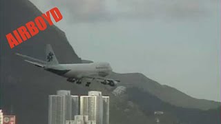 Air Hong Kong 747 Landing Kai Tak 1998 [upl. by Bohon749]