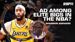 Shannon Sharpe Anthony Davis is almost an elite big by default  First Take [upl. by Rotceh]