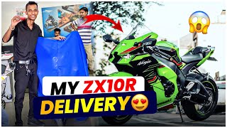 My First SuperBike Delivery 😍 Sasta Zx10r 😆  Sonu Vlogs [upl. by Eggett249]