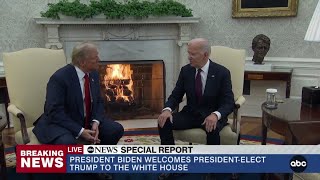 LIVE Pres Biden meets with Donald Trump in the White House [upl. by Aylward]