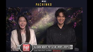 Pachinko Interview Lee Minho funny moment with Minha Kim quotShes a Dancerquot [upl. by Neelrihs]