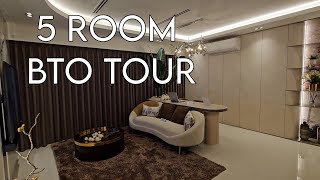 5 Room HDB BTO 110sqm Show flat House Tour Renovation at My Nice Home Gallery HDB HUB Singapore [upl. by Noseaj]