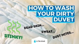 How To Wash A Duvet With Or Without A Washing Machine [upl. by Baram]