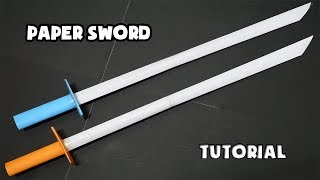 How to make a Paper Sword PART 9  Easy Origami Tutorial  DIY Ninja Sword TIME LAPSE [upl. by Asir]