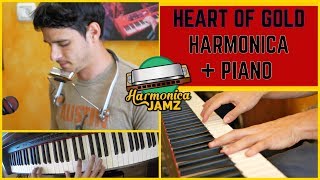 Heart of Gold Harmonica Holder amp Piano [upl. by Nimzzaj]