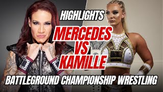 Fan Cam Highlights Mercedes Martinez vs Kamille  NWA Womens Championship  December 18 2021 [upl. by Aubert]