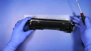 HOW TO REFILL CANON 125 Toner imageCLASS LBP6000 MF3010 [upl. by Woodcock]