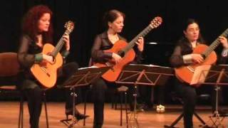 Brandenburgisches Konzert Nr 3  3 Satz Allegro J S Bach  Linzer Gitarren Quartett [upl. by Tomlin]