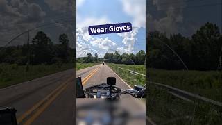 ALWAYS Wear Your Gloves shorts motovlog motorcycles [upl. by Landis836]