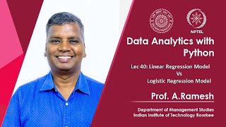 Lec 40 Linear Regression Model Vs Logistic Regression Model [upl. by Anoid]