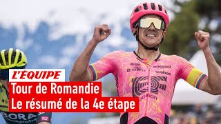 Tour de Romandie 2024  Une étape reine bouillonnante Carapaz en patron  Le résumé de la 4e étape [upl. by Ayekim410]