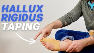 Hallux Rigidus Taping  Big Toe Arthritis Taping [upl. by Crain]