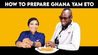 HOW TO PREPARE GHANA YAM ETO  kayima recipe [upl. by Goran]