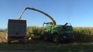 TEAM GORINI 2017 forage deere new 8800i raccoglie un mare in tempesta di mais [upl. by Ronile40]