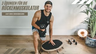 SENSOBOARD by Sensosports  3 Übungen für die Rückenmuskulatur mit Henning [upl. by Catarina]