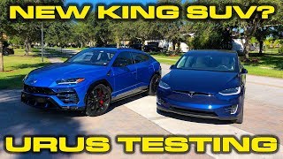 Lamborghini Urus Launch Control VBOX 14 Mile Testing  AMAZING 060 time Can it beat the Model X [upl. by Ahsat]