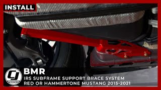 20152023 Mustang Install  BMR IRS Subframe Support Brace System [upl. by Leahicm479]