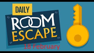 Daily Room Escape 18 February Walkthrough [upl. by Arremat]