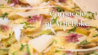 Carpaccio of Artichokes with Parmesan fresh amp easy nocook healthy snack [upl. by Galloway]