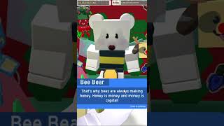 Completing the 17th Bee Bear Quest Beesmas Bee Swarm Simulator [upl. by Nylad446]