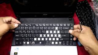 Acer aspire E1431 keyboard replace เปลี่ยนคีย์บอร์ด [upl. by Pik]