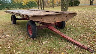 Repairing an old hay rack wagon Part 1 unknown make [upl. by Theall]