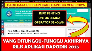 BARU SAJA RILIS APLIKASI DAPODIK VERSI 2025 PAHAMI URUTAN CARA DOWNLOAD UPDATE DAN INSTALNYA [upl. by Suirtemed757]