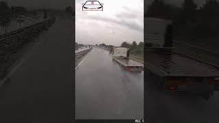 Voda na cesti može biti opasna  Water on the road can be dangerous dashcamcroatia dashcam [upl. by Oran]