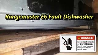 RANGEMASTER DISHWASHER E6 ERROR FAULT  RDW6012FISF [upl. by Tufts]