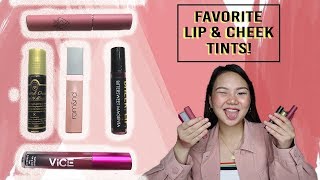 MY FAVORITE LIP amp CHEEK TINTS AFFORDABLE  ASHLEY SANDRINE [upl. by Neik]