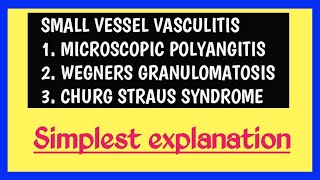 Small vessel vasculitis [upl. by Maude32]