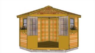 Cedar Wood Shed Kit  9x9 Penthouse Garden  Outdoor Living Today [upl. by Kalman]