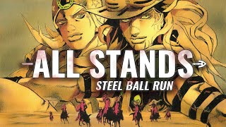 ALL STANDS IN STEEL BALL RUN [upl. by Ormiston]