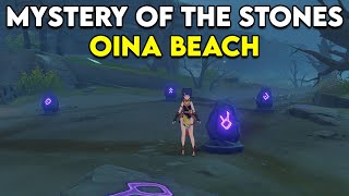 How to solve the mystery of the stones at Oina Beach  Octave of the Maushiro guide  Genshin Impact [upl. by Nilats]