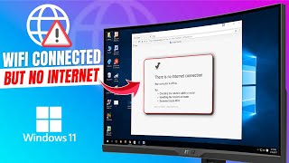 How to Fix WiFi Connected on LaptopPC But No Internet  Windows 1011 [upl. by Ferris970]