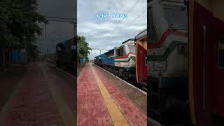 Kalyan’s EMD WDP4D 40347 with Tutari mExpress waiting to depart from Ratnagiri  indianrailways [upl. by Eyak]