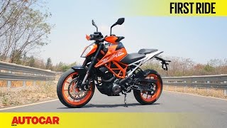 2017 KTM Duke 390  First Ride  Autocar India [upl. by Donoho]