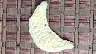 How to Crochet a Moon  Eid Special Moon Crochet Pattern Free Crochet Pattern for Moon [upl. by Syck]