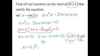 Trig solve sin2 xsin2x [upl. by Vinita]