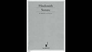 Hindemith Sonata 3rd Mov A440 quotKaraoke  Accompanimentquot [upl. by Elleahcim]