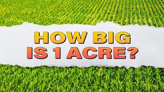 How BIG Is One Acre [upl. by Yrolg]