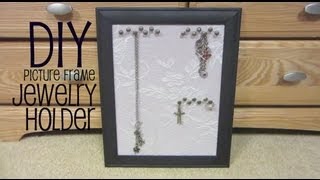 DIY Picture Frame Jewelry Holder [upl. by Yvaht]