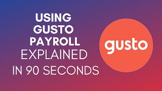 How To Use Gusto Payroll 2024 [upl. by Skiest]