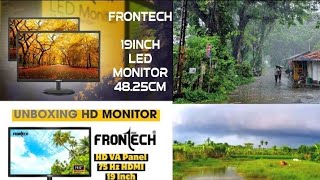 🔥🔥🔥 FRONTECH 19 inch Monitor Unboxing amp Review  Installation Guide of Frontech 19 MON0006😍😍😍✔️ [upl. by Naillik]