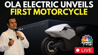 LIVE Ola Electric Launches EMotorcycle Series Roadster  ₹74999  Ola Electric Bhavish Aggarwal [upl. by Nwavahs]